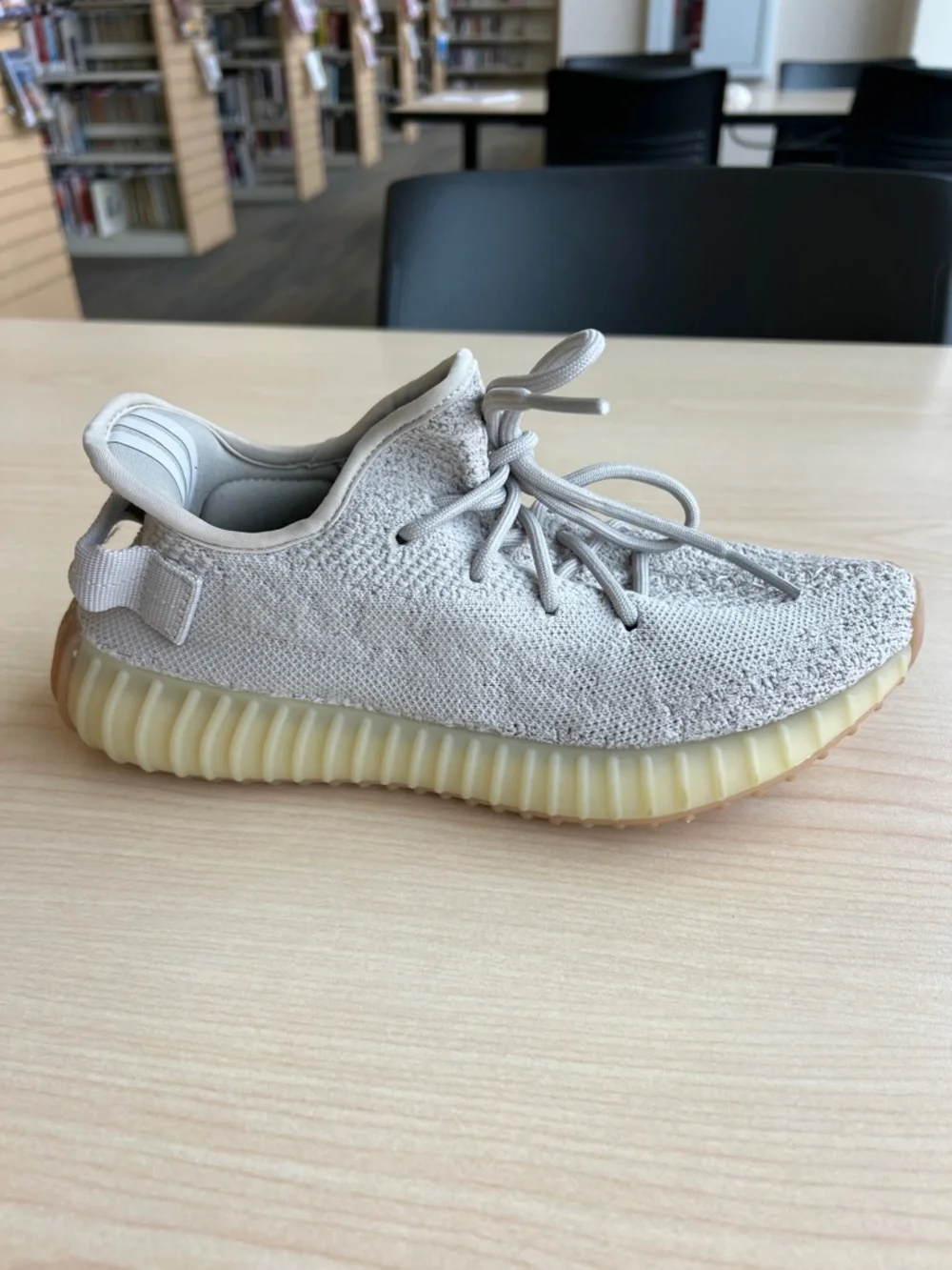YEEZY x Adidas 350 V2 sesame sneakers neutral modern futuristic streetwear 6.5 - Picture 8 of 12